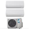 Daikin Condizionatore Climatizzatore Daikin Dual Split Inverter Serie Siesta R-32 9000+9000 BTU Con 2AMXF50A Wi-Fi Integrato