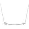 Swarovski Pendente Idyllia, Taglio misto, Freccia, Bianco, Placcato rodio