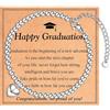 EYQV Regali di Laurea per Lei, Bracciale di Laurea per Figlia Sorella Nipote, Regali di Congratulazioni per Donne Ragazza Adolescente
