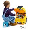VEVOR Giocattolo Motore, 60 Pezzi, Set Riparazione Auto Meccanico Bambini con Parti Rimovibili, Luci e Suoni, Volante e Clacson, Set Officina Meccanico Bambini, Giocattolo Interattivo, Giallo