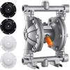 VEVOR Pompa Pneumatica a Doppia Membrana 25 L/min Prevalenza max. 68,88 m, Pompa Pneumatica per Trasferimento di Olio max. 100 PSI, Lega di Alluminio, per Gasolio, Cherosene