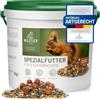 wildtier liebe Mangime per scoiattolo, 1 kg, per scoiattoli e scoiattoli, fodera per tutto l'anno, con dessert extra scoiattolo, scoiattolo, fodera per scoiattoli