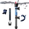 PYPABL Riscaldatore per Acquario 25W 50W 100W 300W, Riscaldatore Sommergibile in Vetro per Acquari da 5L-300 Litri per Pesci e Tartarughe (100W)