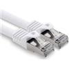 freiwerk 1,5 m - bianco - 1 cavo di rete CAT.7 Lan Ethernet Patch Cable S-FTP LSZH PIMF 10 GB s RJ45 maschio Cat6a