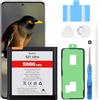Beefix Batteria di ricambio per Samsung Galaxy S21 Ultra (SM-G998F), 5000 mAh ad alta capacità per Galaxy S21 Ultra (EB-BG998ABY) con strumenti di riparazione professionali