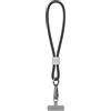 RhinoShield Waterproof And Durable TPU Wrist Phone Lanyard | Easy to Adjust, Charm, Durable Strap (Landyard Card Included) - Black