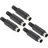 PATIKIL S-Video DIN Mini Maschio Presa 6 Pin Segnale Trasmissione per TV, DVD Giocatore 5pz