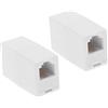 EMSea 2 connettori RJ11 6P4C femmina a femmina RJ11 6P4C accoppiatore in linea BT cavo di linea telefonica accessori per casa, soggiorno, camera da letto, ufficio