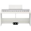 KORG - B2+SP WH Pianoforte Digitale con Stand e Pedaliera; 88 Tasti Pesati Natural Weighted Hammer Action; Suono Pianoforte Acustico; Speaker Integrati; USB MIDI; Piano Digitale Home, Colore Bianco