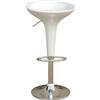 SERENA GROUP SGABELLO BAR in ABS e ACCIAIO H55/78cm BIANCO