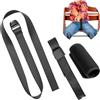 Your Day Mate Set cintura inguinale con protezione cintura per seggiolone, confezione da 3, in nero, due cinture compatibili con Hauck Alpha Beta, Stokke Tripp Trapp, roba, Kinderkraft, ecc.