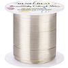 BENECREAT 50m 0.6mm Filo di Rame Colore Argento Filo di Rame Resistente All'Appannamento per L'Artigianato Creazione di Gioielli, Perline