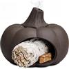 ZONSUSE Bruciatore Palo Santo Zucca in Argilla Viola, Porta Salvia Stile Artigianale, Bruciatore di Incenso Creativo per Yoga, Zen, Meditazione e Decorazione Halloween (Zucca)