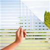 MARAPON Pellicola per Vetri Finestre a Righe 1,18x2 m con Adesione Statica Senza Colla Vetrofania Decorativa per Privacy e Protezione UV per Bagno e Ufficio