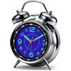 Kssvzz Sveglia a doppia campana, anello extra forte per adulti che dormono intensamente e dormono profondamente, funzionamento a batteria, meccanismo silenzioso senza ticchettio con numeri luminosi, elegante