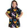 Pokémon Asciugamani Bagno Bambini Poncho Bambina Mare Ragazzi Assorbente Anime Asciugamano Cotone per Spiaggia del Bagno Regalo Bambino (Nero/Multicolore, 6-9 Anni)