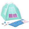 OG DOLLS Our Generation - Set Happy Camper - Set Campeggio - Tenda e Sacco a Pelo - Accessori per Bambole da 46 cm - Gioco di finzione - Giocattolo per Bambini dai 3 Anni in su