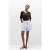 Intimissimi Maglia Manica Corta Scollo A V In Elevated Cotton Marrone