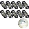 Krtopo 10X Luci Lngombro Camion Led Laterali 12/24V led Luci Di Posizione Laterali Lampada Laterale Angolare Per Rimorchio 3000K Spia Per Camion Camper Roulotte (Bianco)
