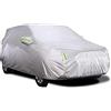 Shkalacar - Copriauto per esterni, traspirante, resistente ai raggi UV, idrorepellente, con fibbia fissa, striscia riflettente (S)
