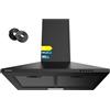 Cecotec Cappa Aspirante Piramidale 60 cm Bolero Flux PM 604000 Black A. Finitura Nera Verniciata, Aspirazione 382,5 m³/h, 3 Velocità, Filtri a Carbone Inclusi, Classe A, Motore BLDC e Luce LED