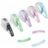 Memoking Etichette 3D per goffratura - 3/8 (9mm) compatibili con Memoking, Phomemo, DYMO Omega, DYMO Junior, Goknu, LabelCenter, VolenGo, Etichettatrice E975, etichette in plastica 3D, confezione da 5(Colore)