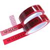 TamperSeals Group 2 Rotolo 2,5cm X 50m Rosso EVIDENCE Nastro di Sicurezza di Pretagliato | 100% Totale Trasferimento, Messaggio Void Istantaneo, Superficie Universale, Standard SGS RoHs, Per Garanzia E Prove