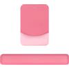MOSISO Tappetino Mouse con Poggiapolsi&Tastiera Set,Rettangolare Ergonomico Tappetino Antiscivolo Base Casa/Ufficio Dolore Sollievo&Facile Digitare Mouse Pad&Rialzato Memoria Schiuma,Rosa Melone