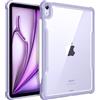 FINTIE Custodia per iPad Air 11 Pollici M3/M2 (2025/2024), iPad Air 5a/4a Gen 10,9 Pollici (2022/2020) - Sottile Case Posteriore Trasparente Cover con Bordo in Morbido TPU, Lilla Viola