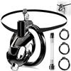 Ohi BoBi Sun Gabbie per Pene Sex Toy Cintura di Castità Uomo,Cage Pene con 3 Rimovibili Anello per Pene e Catetere Uretrale,BDSM Bondage Fetish Penis Gabbia di Castità Sexytoysys Coppia