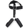 BONDAGERIE® Collare con manette, anellino in acciaio
