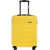 BARRENS Valigia da cabina | Bagaglio da cabina | 55x39x20cm | 34 L | Valigia da viaggio Cipher Lock | Bagaglio a mano con 4 ruote | Maniglia flessibile | Custodia rigida | Giallo