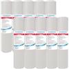 FILTRIACQUAITALIA Cartuccia Filtro Acqua Polipropilene Sedimenti 10 Pollici Micron 20 per Osmosi Inversa Depuratore Acqua Set 10 Pezzi