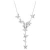 Swarovski Collana a Y Idyllia Lilia, Farfalla, Bianco, Placcato rodio