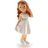 dekora - Cake topper comunione bambina modello Ana 15,8 cm, Figura decorativa per torte di Prima Comunione
