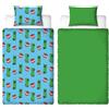 MINECRAFT Set copripiumino singolo ufficiale di Character World Minecraft, design più caldo | Copripiumino reversibile in pile a due lati, prodotto ufficiale, con federe abbinate.