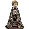DRW Figura vergine dolorosa in resina dipinta a mano da 15 cm