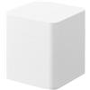 YAMAZAKI 1753 TOWER 4~Tiered Accessory Box Square, white, ABS Resin/Felt/Silicone, 9 x 9 x 10 cm