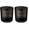 Dekohelden24 Candele profumate in vetro - Set di 2 candele profumate anti - Tobacco, L H 8, 5 x x, cm, 150 g, UF-Anti-Tobacco-2, nero