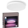 Philips Hue Datura Smart Pannello da soffitto (piccolo tondo 38,4 x 38,4 cm) Luce Bianca e a Colori, 3300 lm, Compatibile con Bluetooth, Controllo vocale con Alexa, Apple Home e Google Assistant