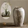 Denique Vaso da fiori rustico in ceramica, vaso alto vintage da pavimento, decorazione per casa colonica, grande vaso per soggiorno, ingresso, tavolo, centrotavola, vasi di terracotta, vaso di argilla