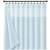Dainty Home Set di tende da doccia a nido d'ape con fodera a scatto, 177,8 x 182,9 cm, moderna tenda da doccia di lusso con finestra superiore in rete, tenda da doccia e fodera per case eleganti