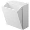 YAMAZAKI 5433 TOWER Film Hook Storage Box, white, ABS Resin, 17 x 8.7~16 x 20 cm