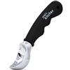 Joeji's Kitchen Paletta Gelato in Acciaio Inox - Cucchiaio per Gelato Antiscivolo Nero - Porzionatore Manuale per Gelati, Melone, Polpette e Dolci - Utensile Cucina Multifunzione