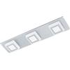 Eglo LED lampada da soffitto Masiano, illuminazione a 3 luci da soggiorno | in alluminio e plastica, lampada da corridoio, illuminante bianco caldo