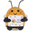 ZXJLWR Ape, Bee Animali Positivi Bee, Ape Tessuto Emotivo Regalo Di Sostegno Emotivo, Regali Positivi Fatti A Mano, Ape Peluche Animale, Regali Dolci Donne Uomini Per La Decorazione, Pendente