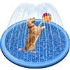 Jsdoin Piscina per cani, 100 cm, gonfiabile, pieghevole, ispessita, per esterni, giardino, spiaggia, cortile, giocattolo per cane, blu