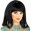 W WIDMANN MILANO Party Fashion Widmann Srl-WDM46931 VD-Parruccha Cleopatra Egiziani con Trecce Decorate da Bambina Femmina, Nero, WDM46931
