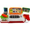 Generico Registratore di Cassa Giocattolo per Bambini Registratore di Cassa Supermercato con Scanner Bilancia Luci Suoni con Accessori Soldi Finti Banconote Monete Gioco Supermercato Cassiere Cassiera (B)