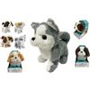 Generico Cane Peluche Cagnolino che Abbaia e Cammina Abbaia Scodinzola Cane Giocattolo Interattivo Camminante Muove la Coda Cagnetto Giocattolo Bambini Camminante Cucciolo Elettronico Cagnolino in Peluche (b)
